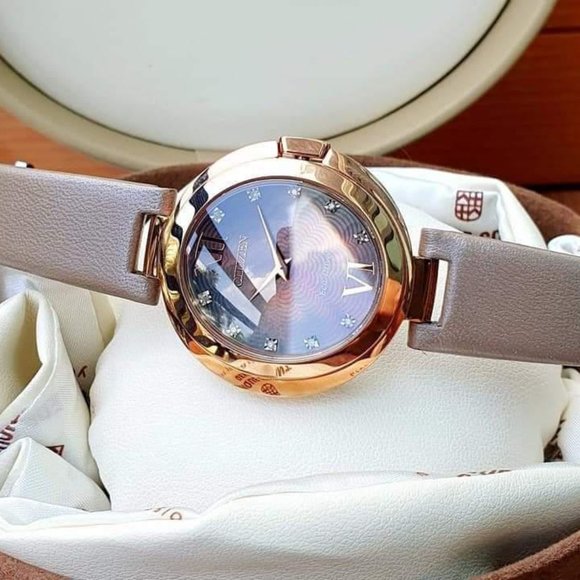 Citizen Diamond Stone 34mm Brown Watch main image 3